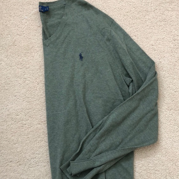 Green Polo Sweater - Picture 2 of 3